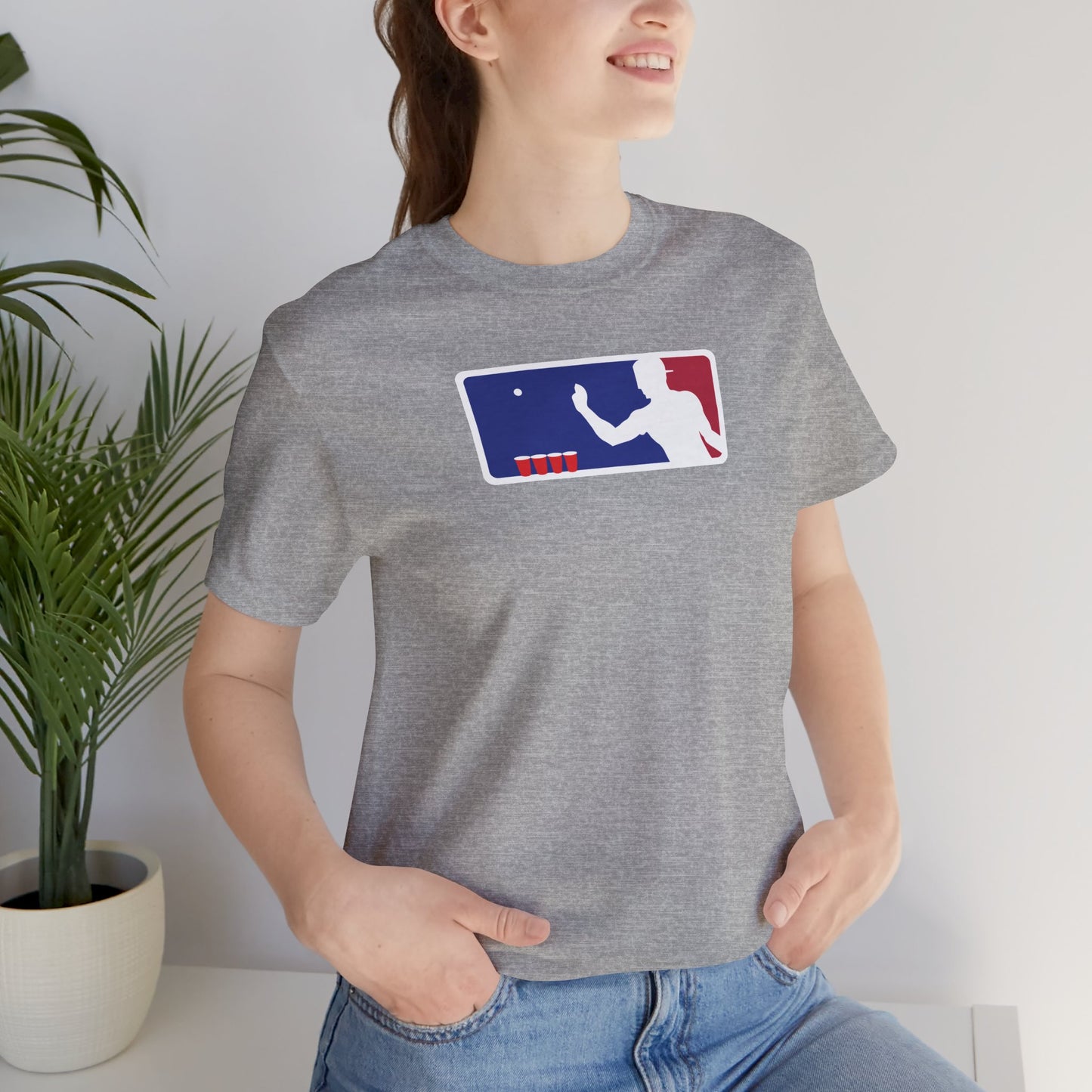 MAJOR LEAGUE PONGER. Unisex Jersey Short Sleeve Tee