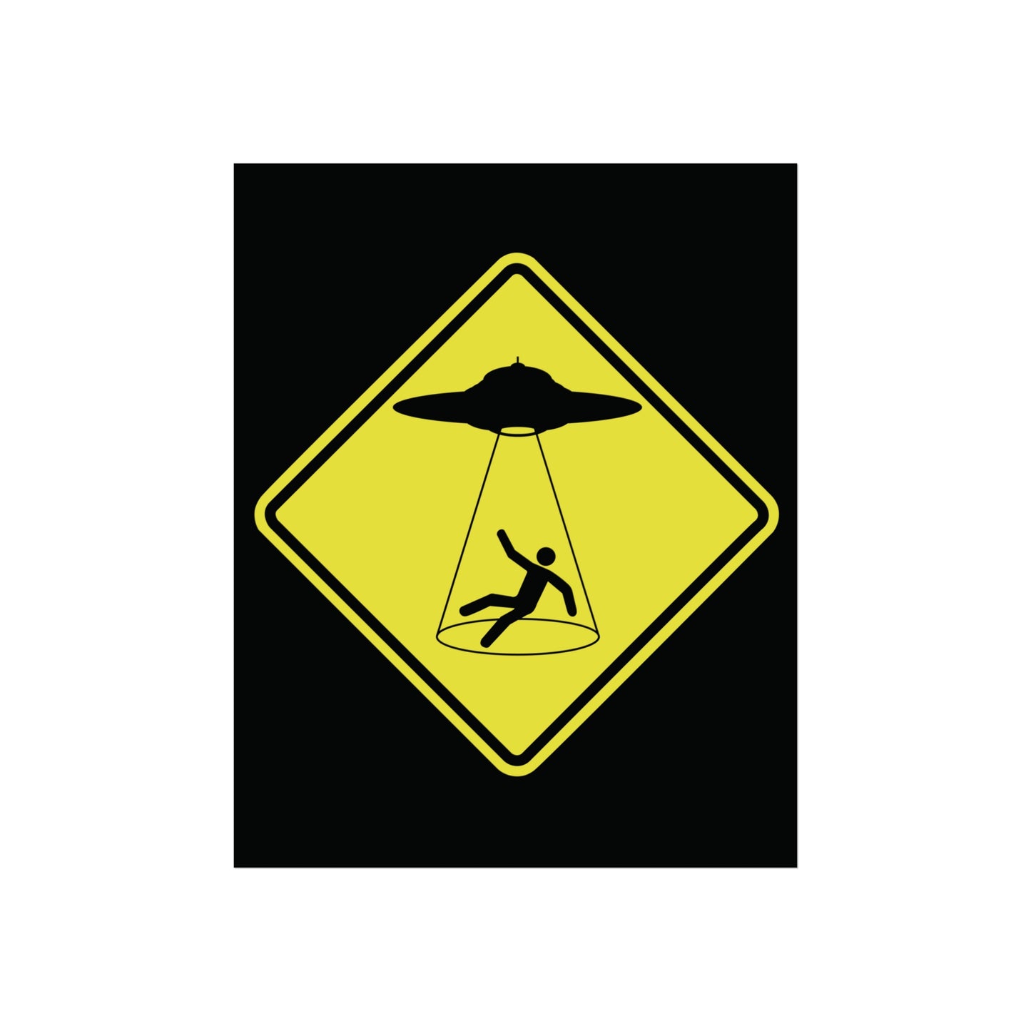 CAUTION UFOS. Fine Art Posters