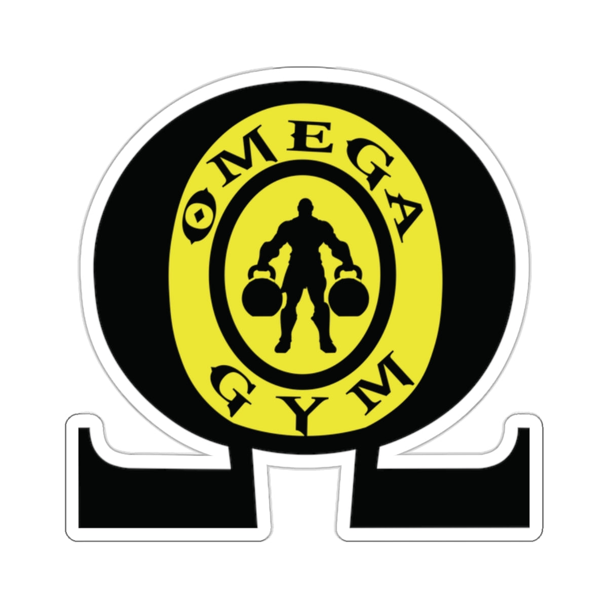 OMEGA GYM. Kiss-Cut Stickers