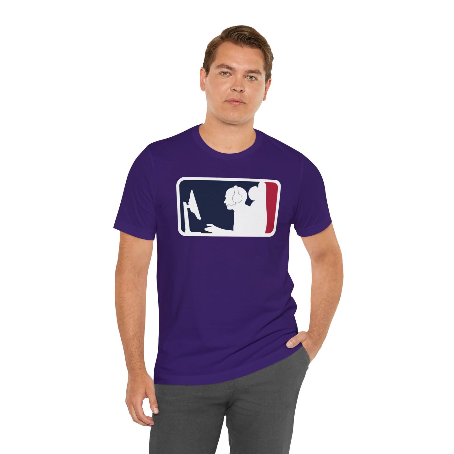 MAJOR LEAGUE GAMER (PC). Unisex Jersey Short Sleeve Tee