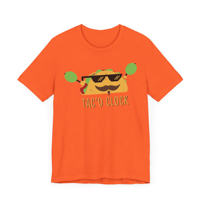 TACO O'CLOCK. Unisex Jersey Short Sleeve Tee