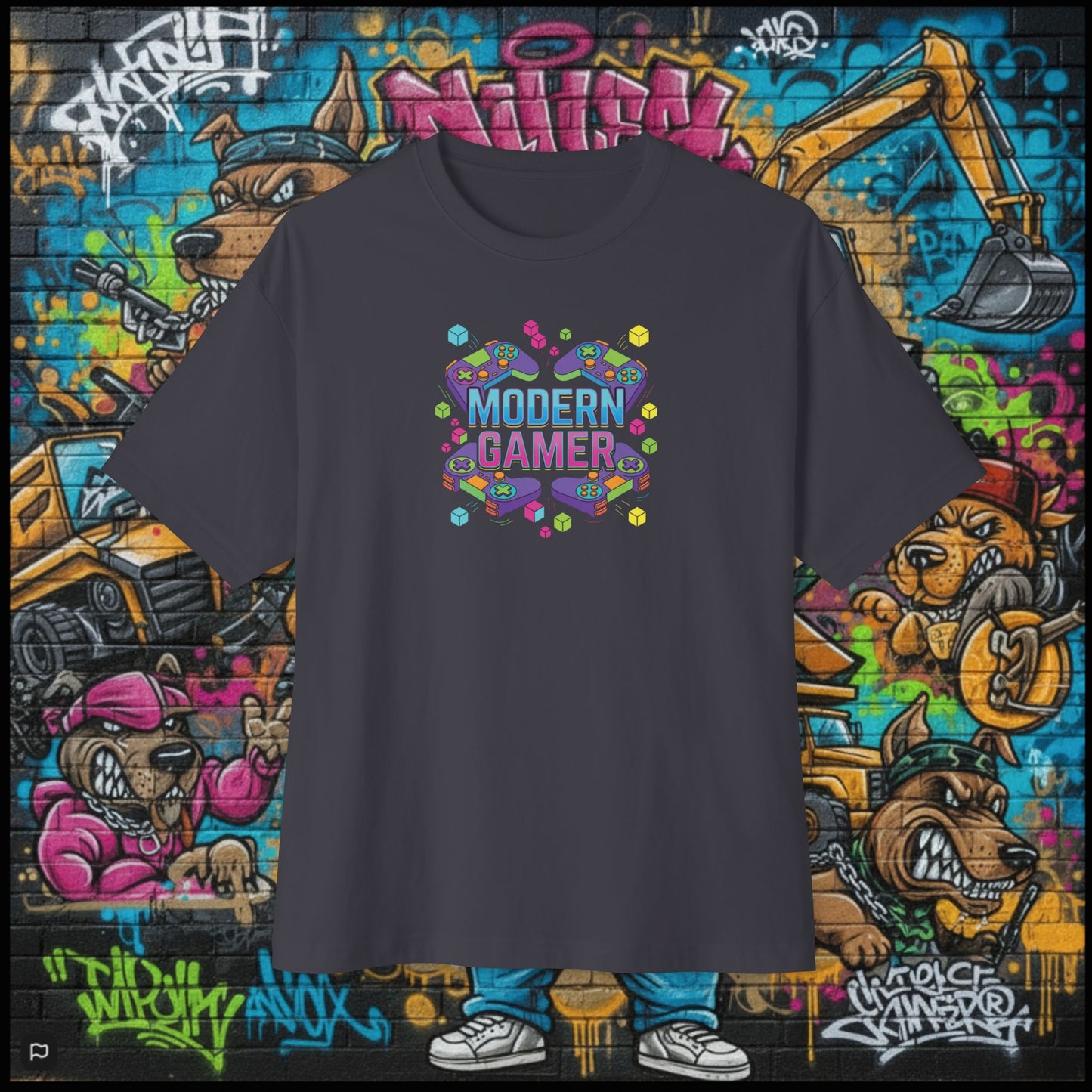 MODERN GAMER. Unisex Oversized Boxy Tee