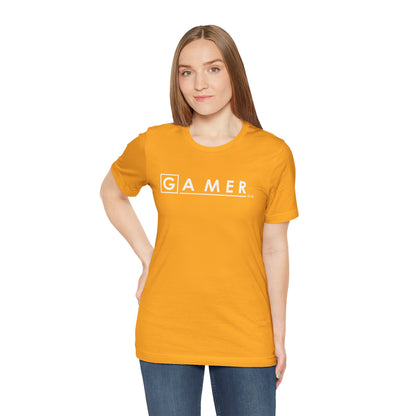 DR. GAMER IS IN THE HOUSE. Unisex Jersey Short Sleeve Tee