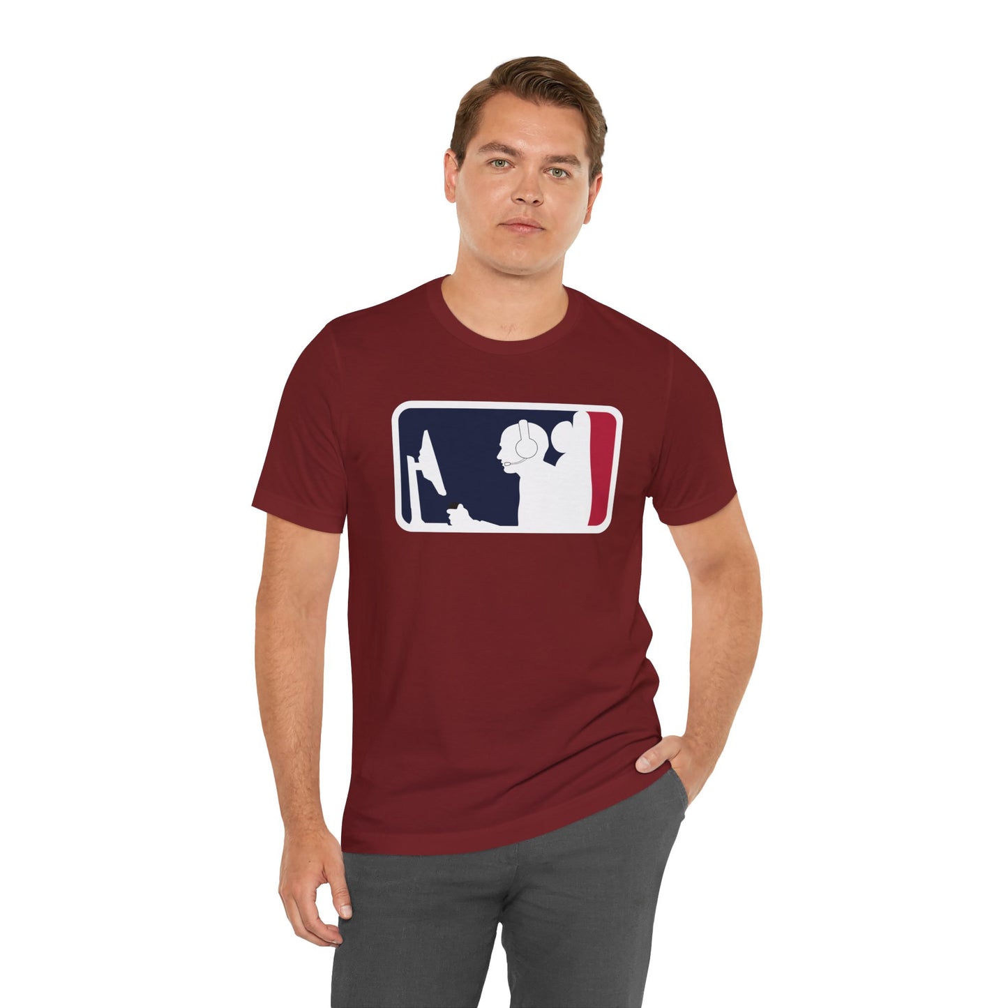 MAJOR LEAGUE GAMER (CONSOLE). Unisex Jersey Short Sleeve Tee