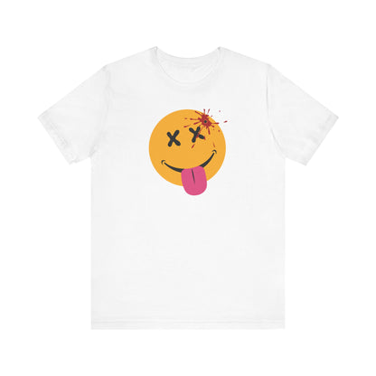 NOT SO HAPPY FACE. Unisex Jersey Short Sleeve Tee