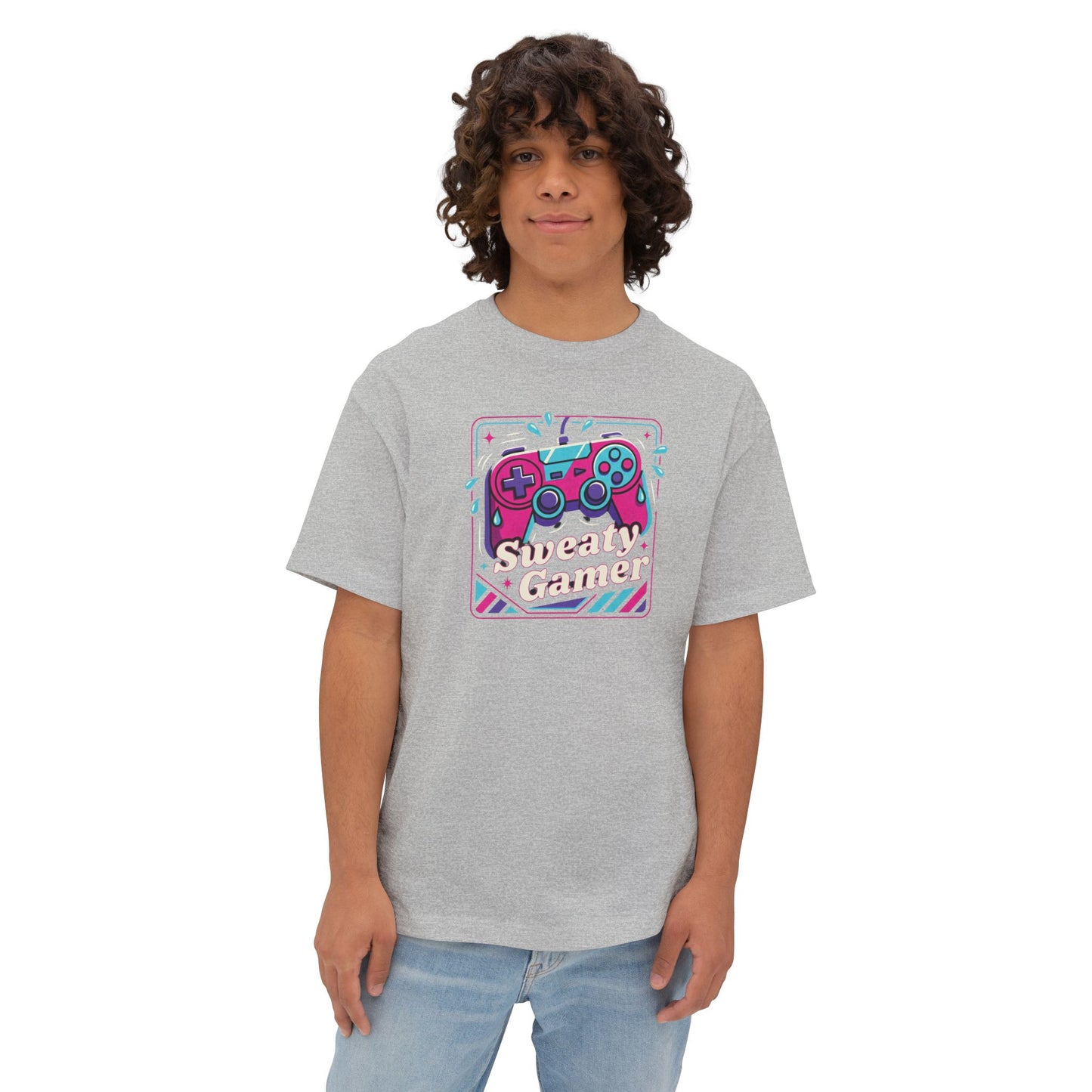 SWEATY GAMER. Unisex Oversized Boxy Tee