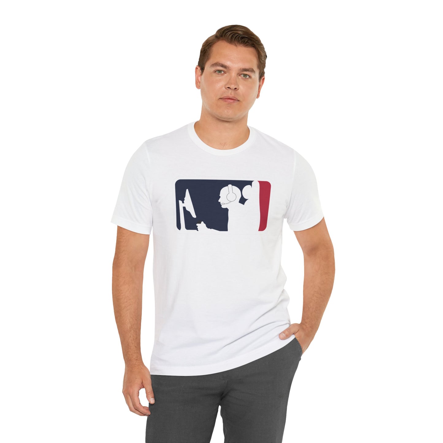 MAJOR LEAGUE GAMER (CONSOLE). Unisex Jersey Short Sleeve Tee