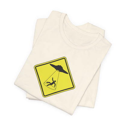 CAUTION UFO! Unisex Jersey Short Sleeve Tee