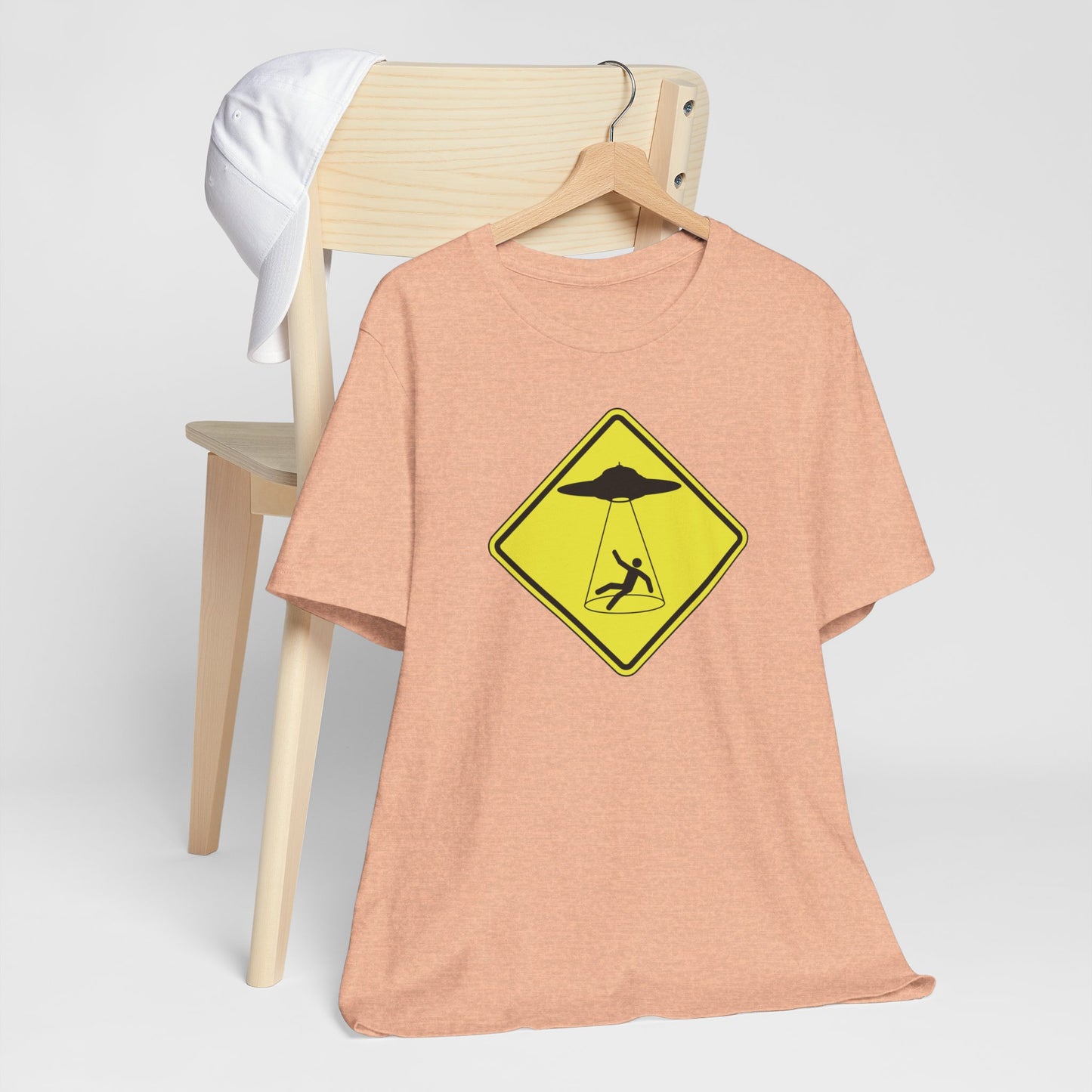 CAUTION UFO! Unisex Jersey Short Sleeve Tee