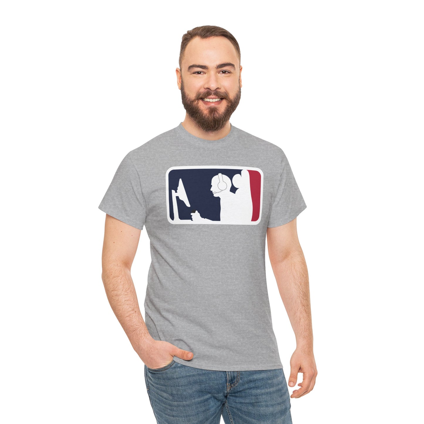 MAJOR LEAGUE GAMER (CONSOLE). Unisex Heavy Cotton Tee