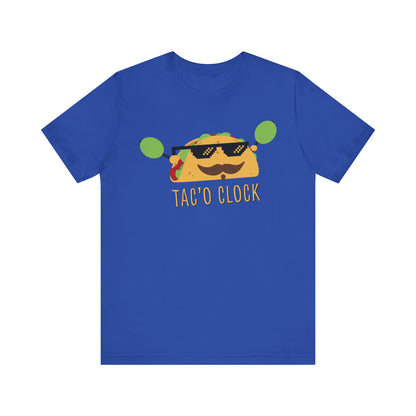 TACO O'CLOCK. Unisex Jersey Short Sleeve Tee