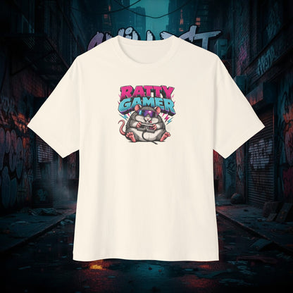 RATTY GAMER. Unisex Oversized Boxy Tee