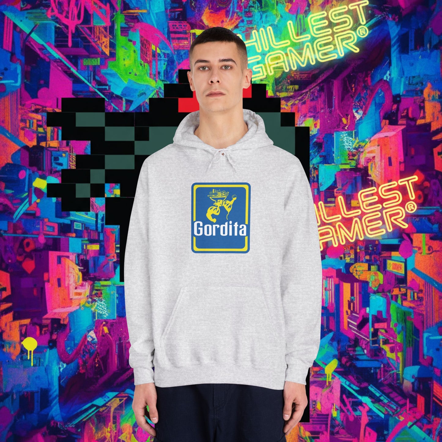 GORDITA. Unisex DryBlend® Hooded Sweatshirt