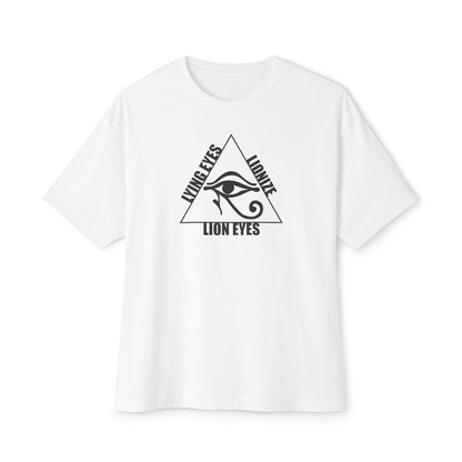LYING EYES LIONIZE LION EYES. Unisex Oversized Boxy Tee