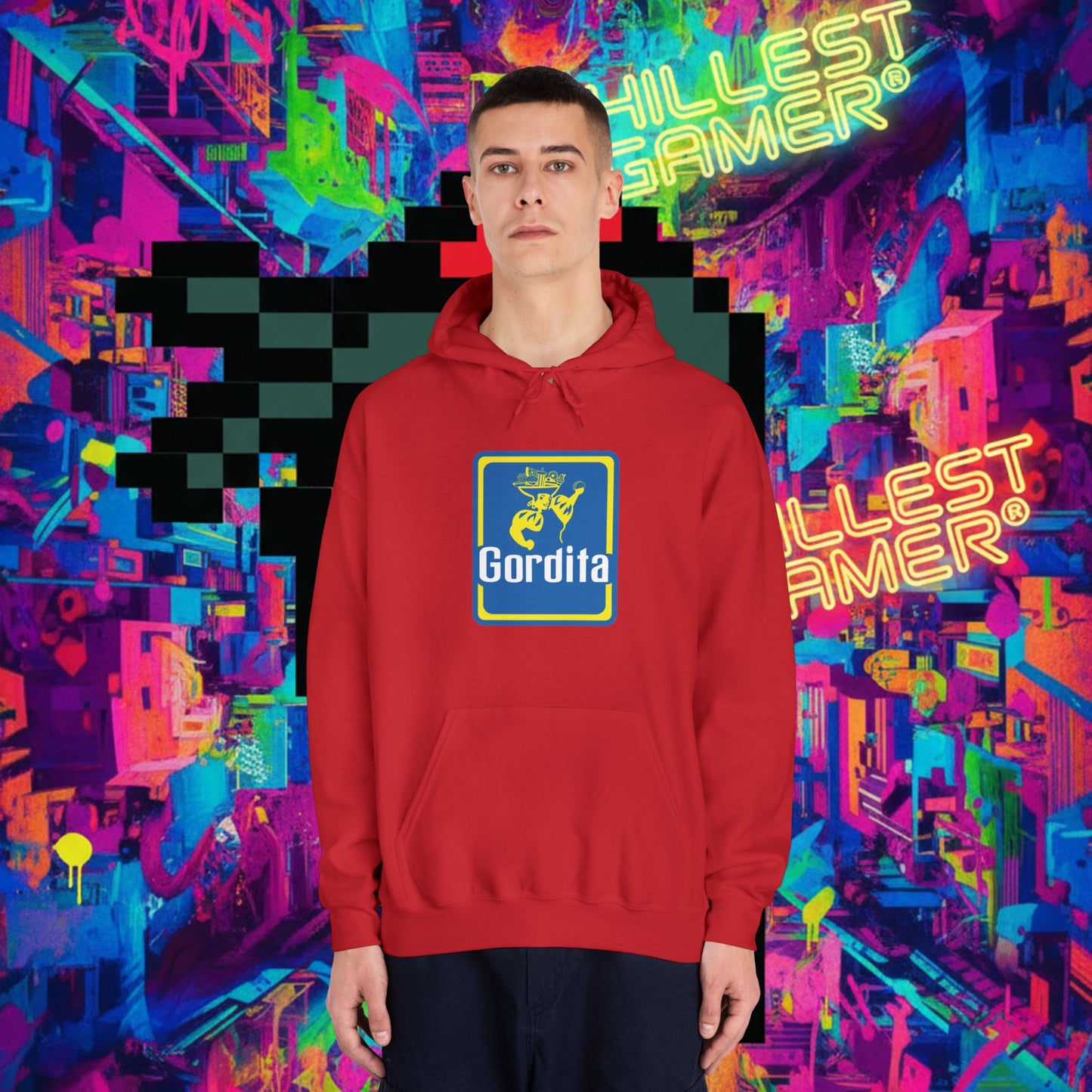 GORDITA. Unisex DryBlend® Hooded Sweatshirt