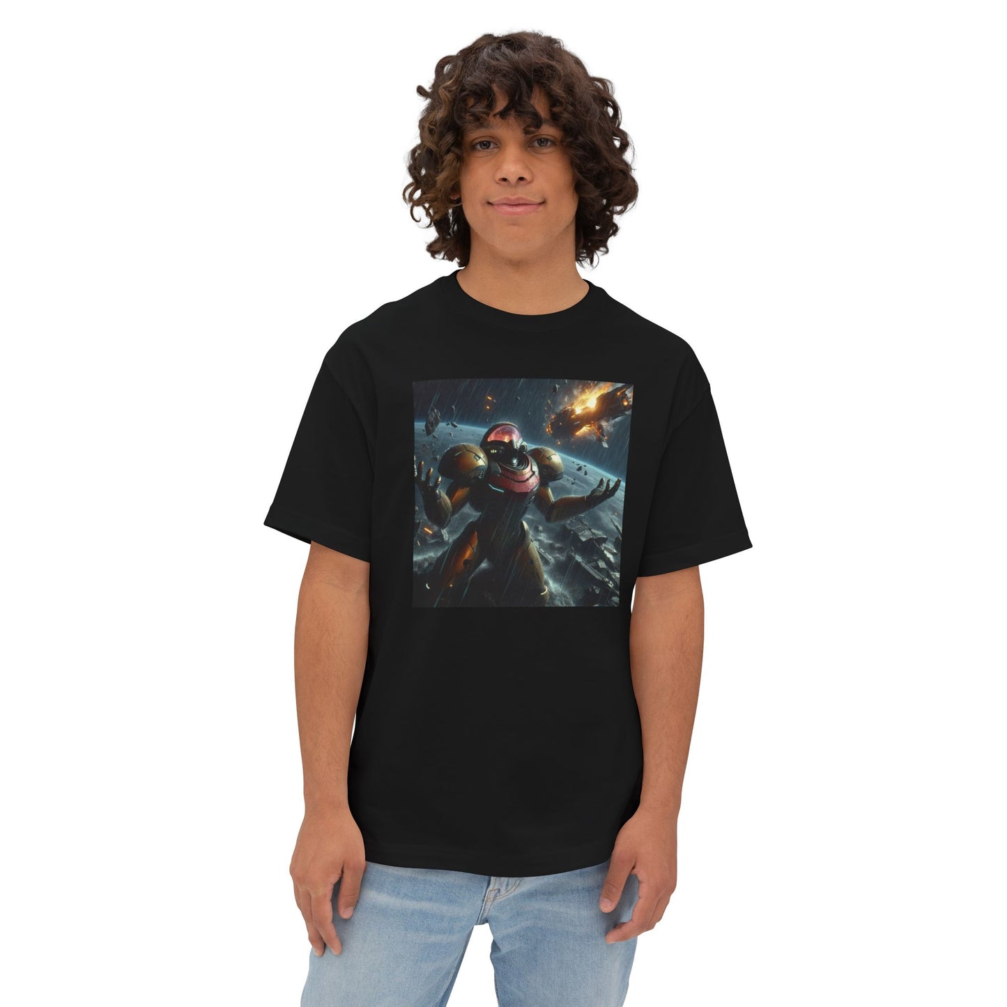 MISSION FAILED (AI generated). Unisex Oversized Boxy Tee