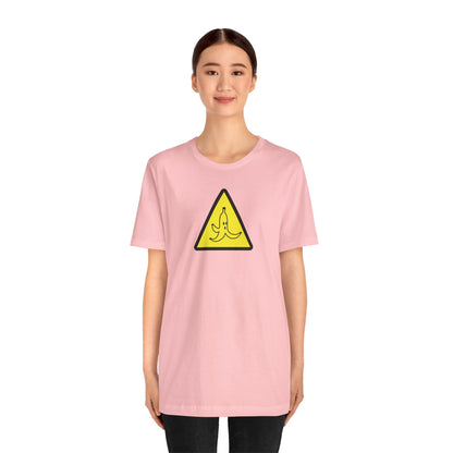 CAUTION BANANA. Unisex Jersey Short Sleeve Tee