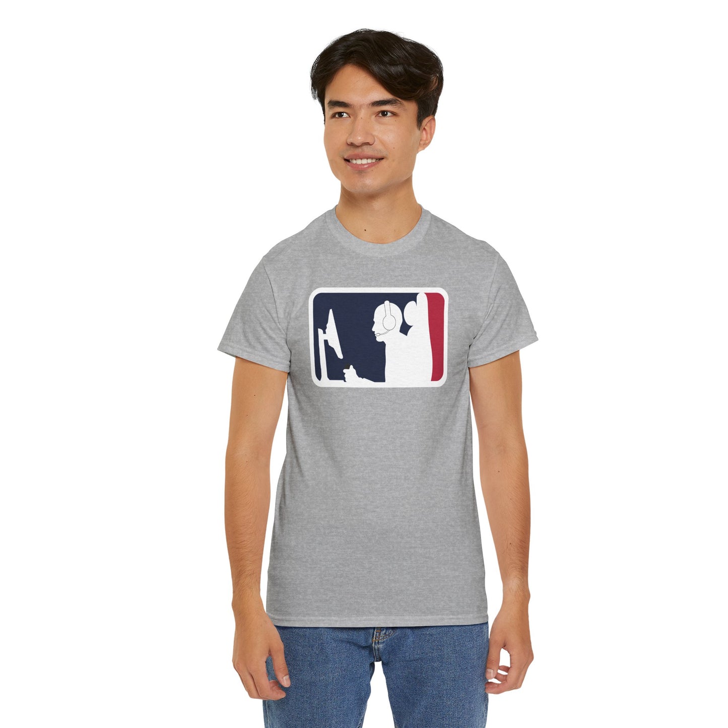MAJOR LEAGUE GAMER (CONSOLE). Unisex Heavy Cotton Tee