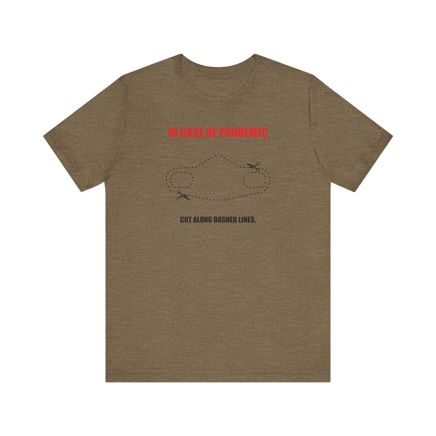 CUT IN CASE OF EMERGENCY. Unisex Jersey Short Sleeve Tee