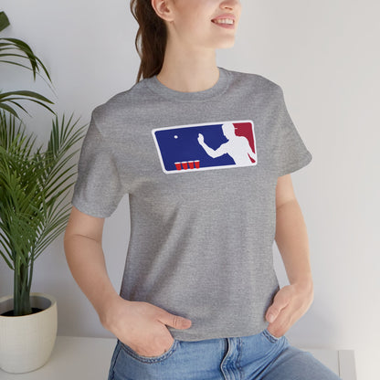 MAJOR LEAGUE PONGER. Unisex Jersey Short Sleeve Tee