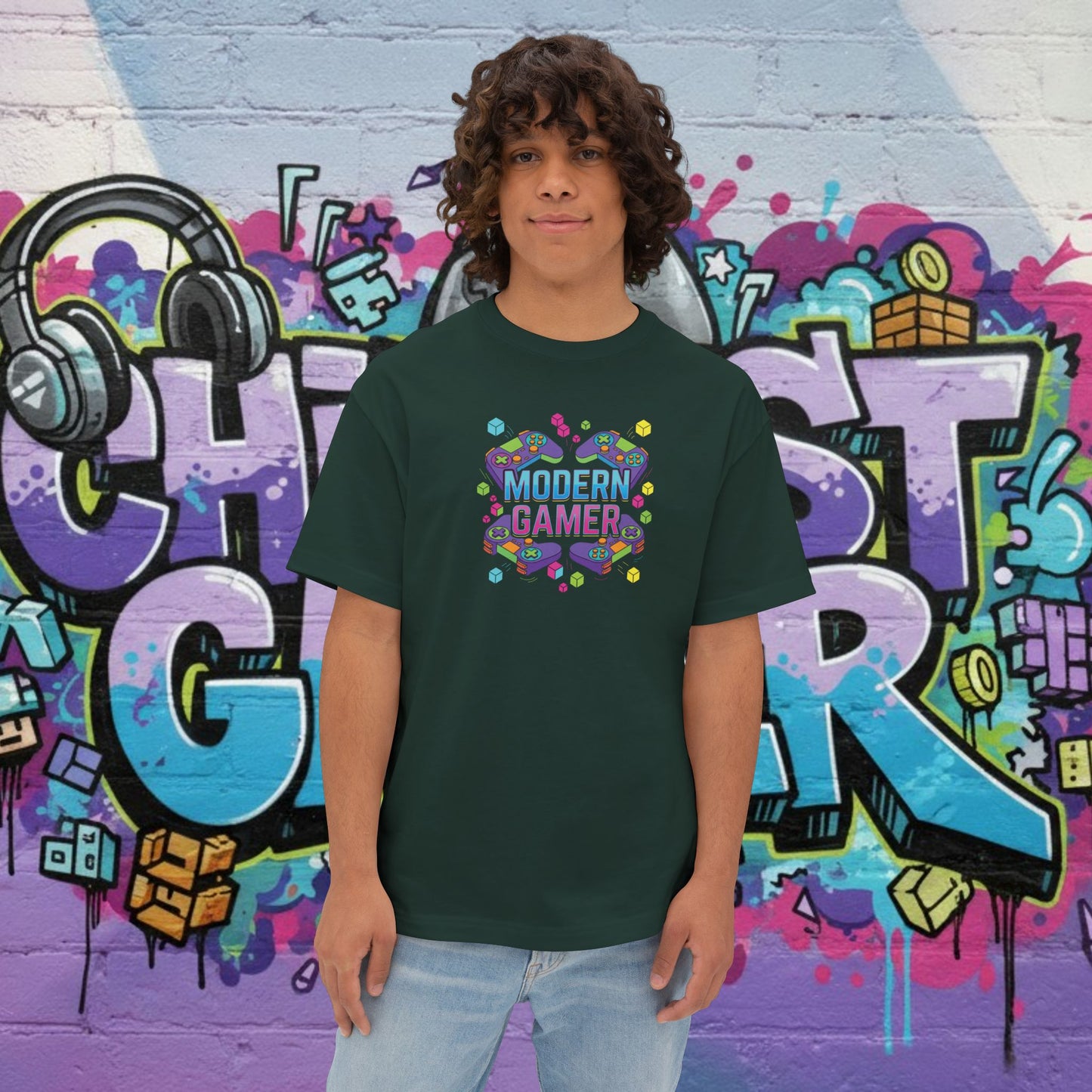 MODERN GAMER. Unisex Oversized Boxy Tee