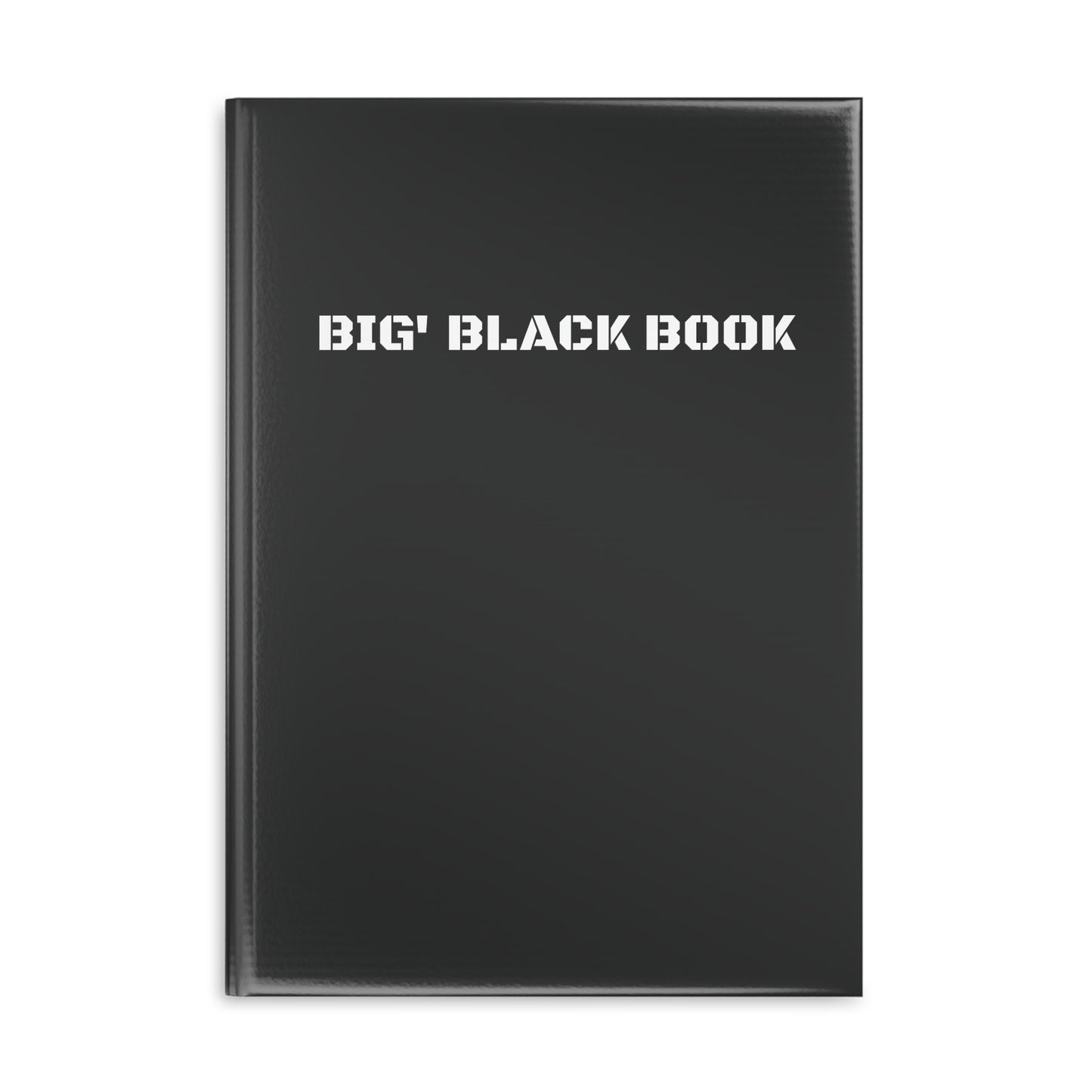 BIG' BLACK BOOK. Hardcover Notebook with Puffy Covers