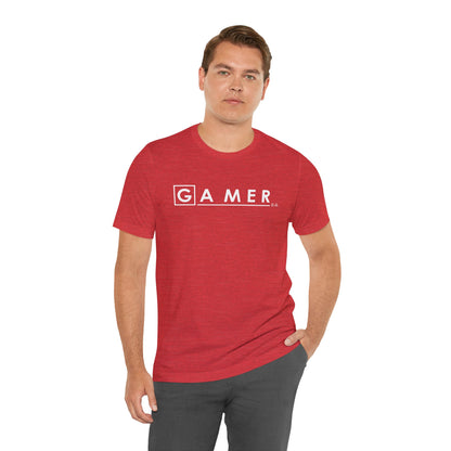 DR. GAMER IS IN THE HOUSE. Unisex Jersey Short Sleeve Tee