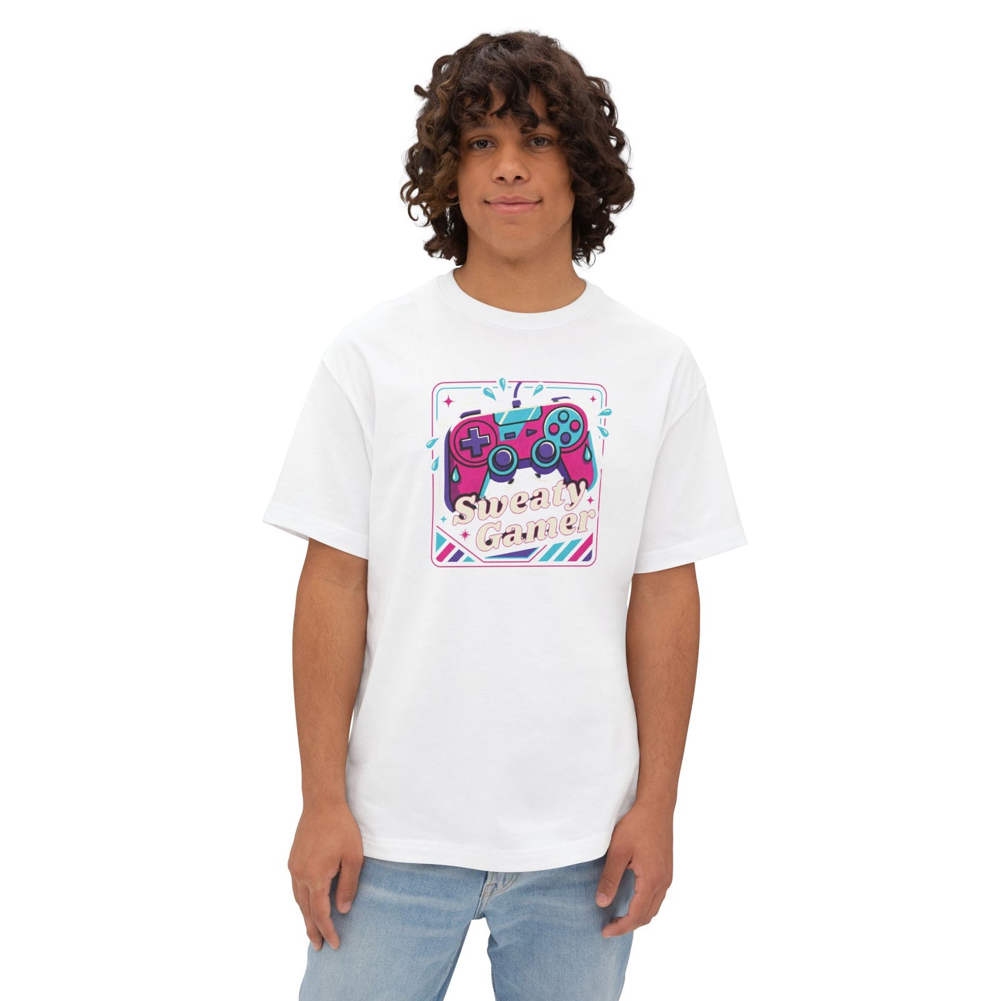 SWEATY GAMER. Unisex Oversized Boxy Tee