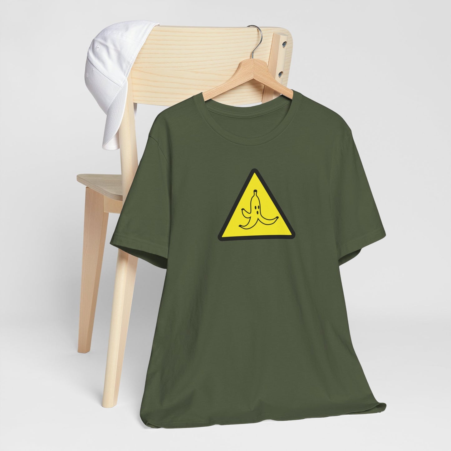 CAUTION BANANA. Unisex Jersey Short Sleeve Tee