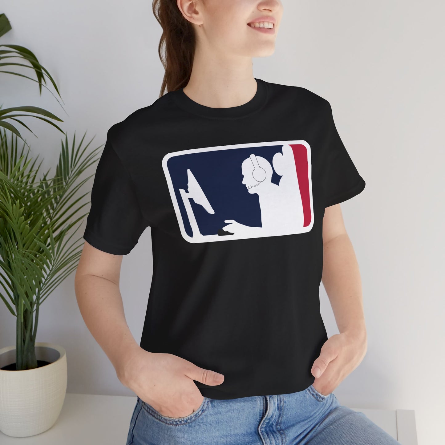 MAJOR LEAGUE GAMER (PC). Unisex Jersey Short Sleeve Tee