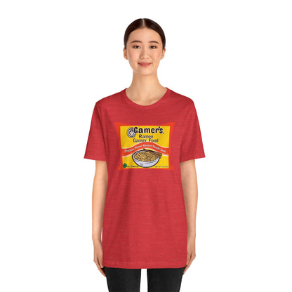 RAMEN GAMER FOOD. Unisex Jersey Short Sleeve Tee