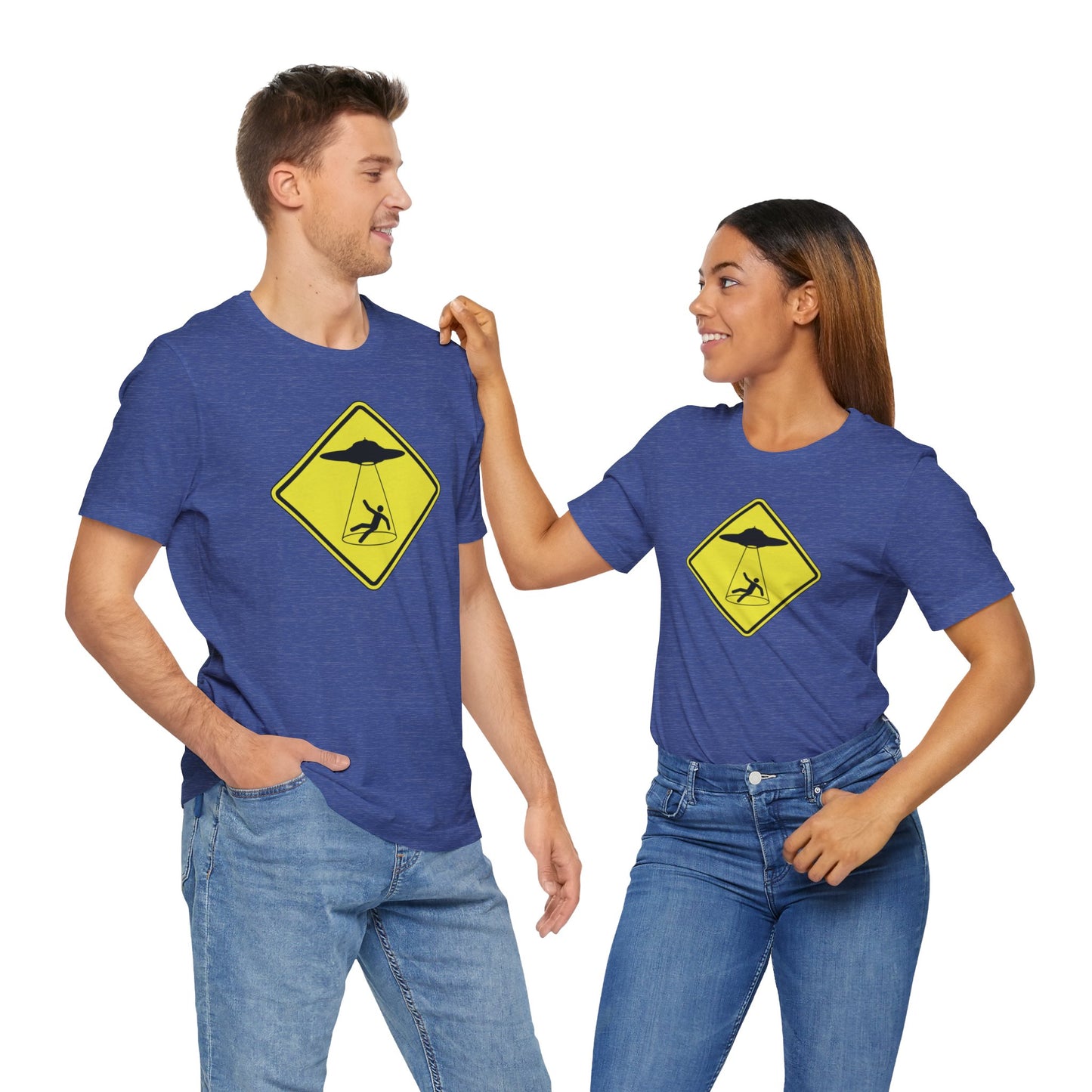 CAUTION UFO! Unisex Jersey Short Sleeve Tee