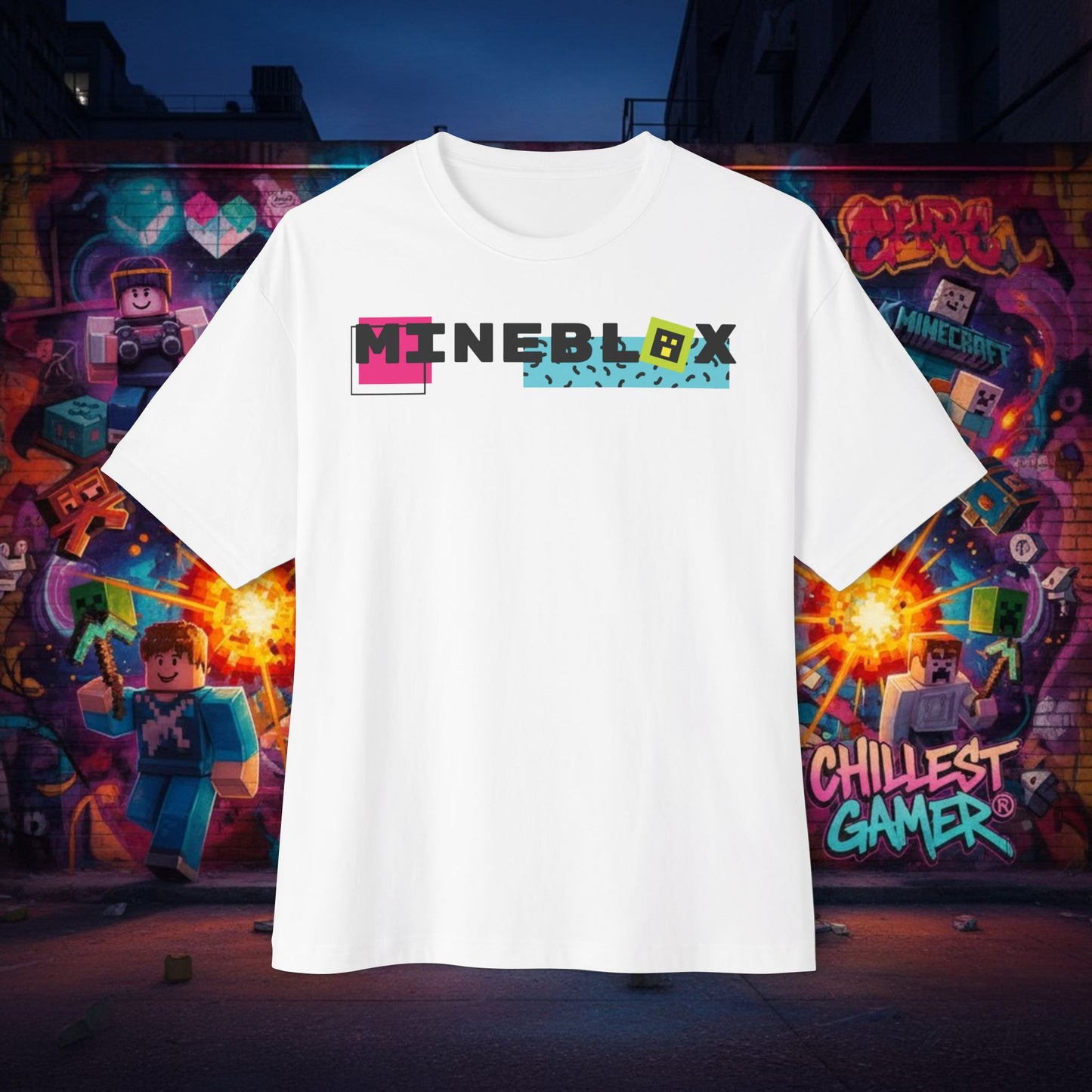 MINEBLOX. Unisex Oversized Boxy Tee