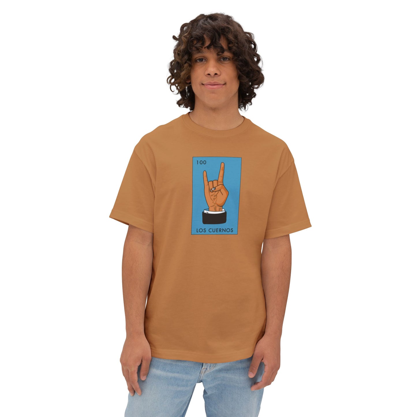 LOS CUERNOS (THE HORNS) Unisex Oversized Boxy Tee