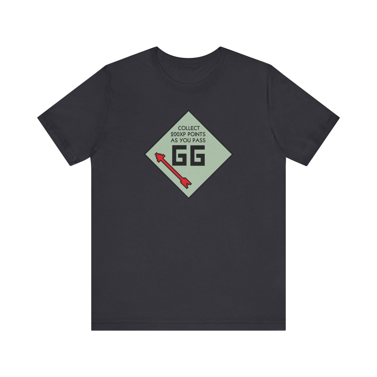 GG PASS GO COLLECT 200XP. Unisex Jersey Short Sleeve Tee