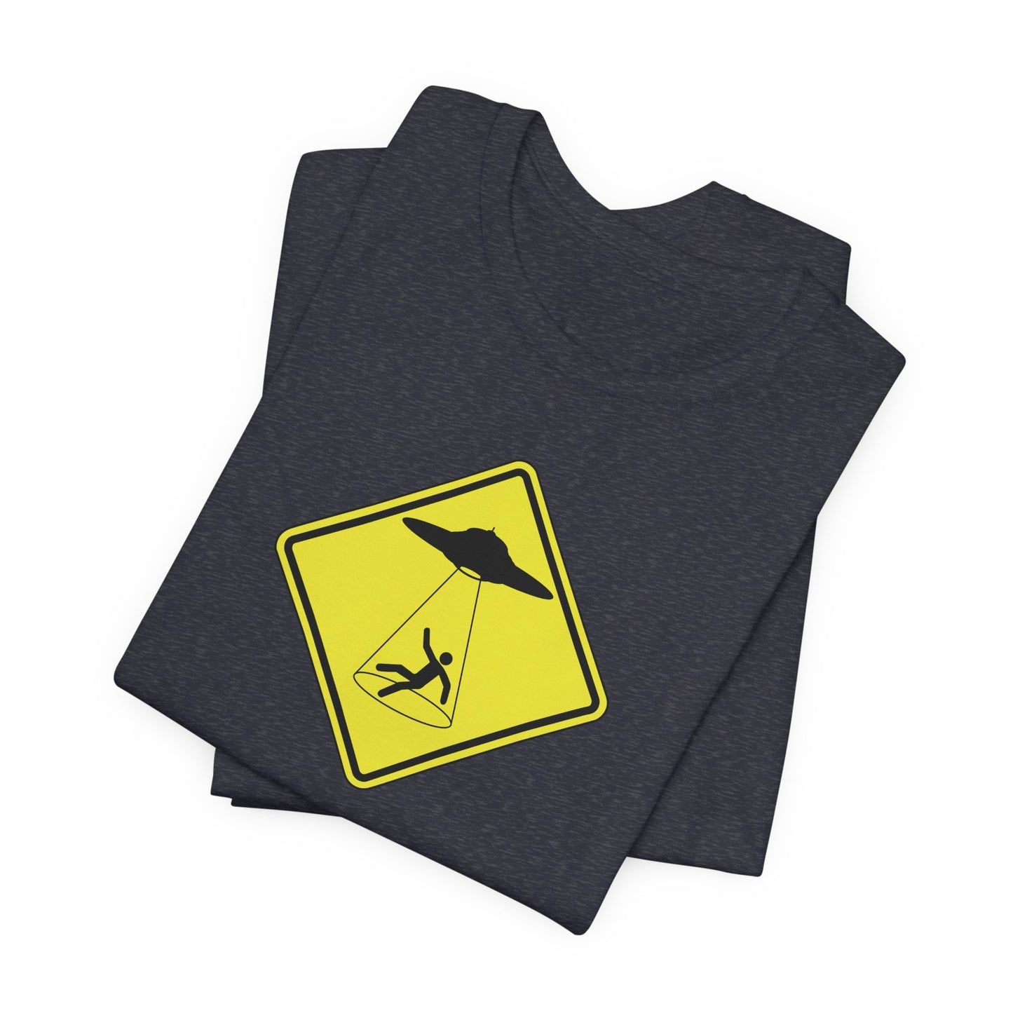 CAUTION UFO! Unisex Jersey Short Sleeve Tee