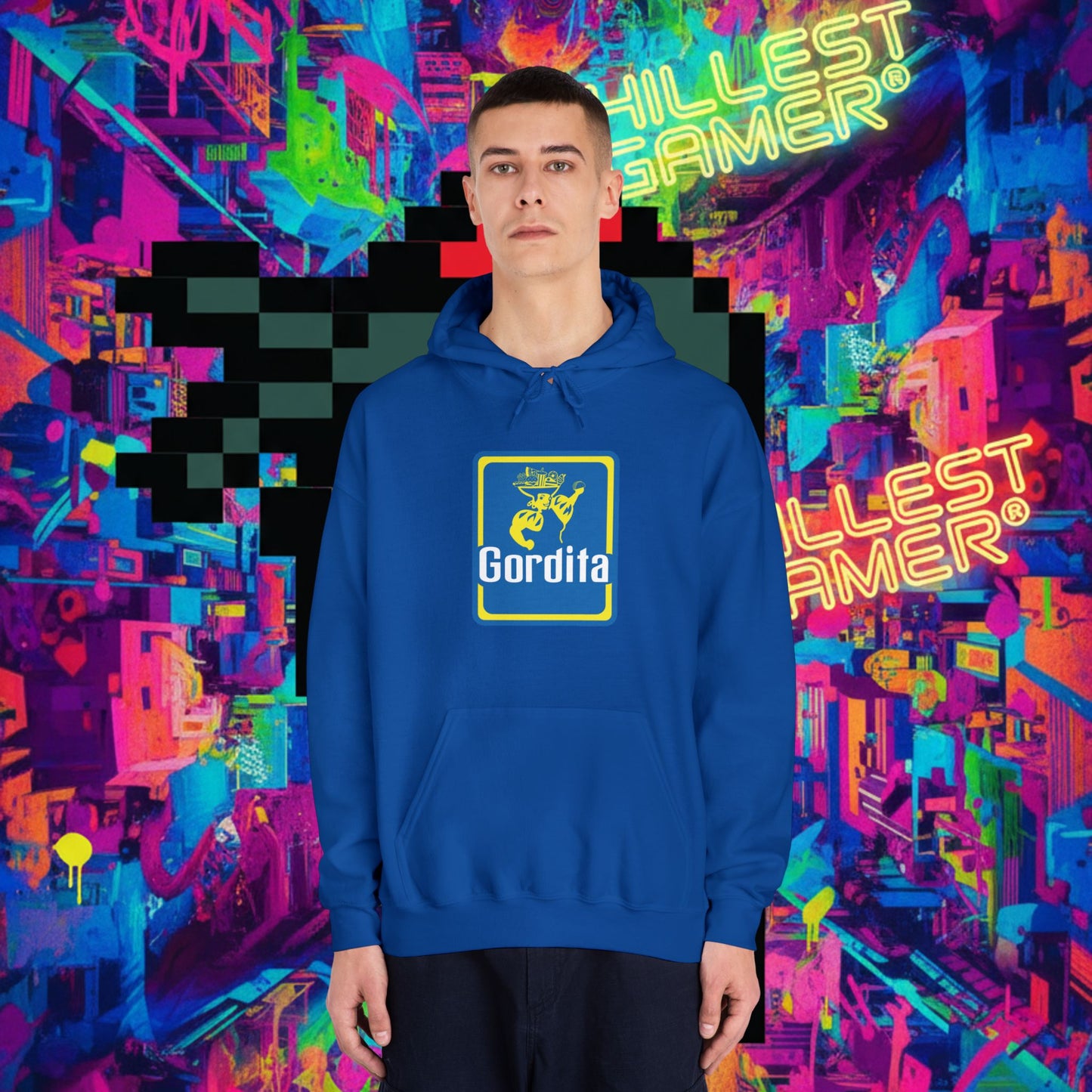 GORDITA. Unisex DryBlend® Hooded Sweatshirt