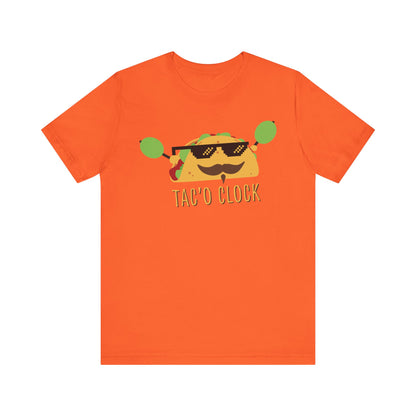 TACO O'CLOCK. Unisex Jersey Short Sleeve Tee