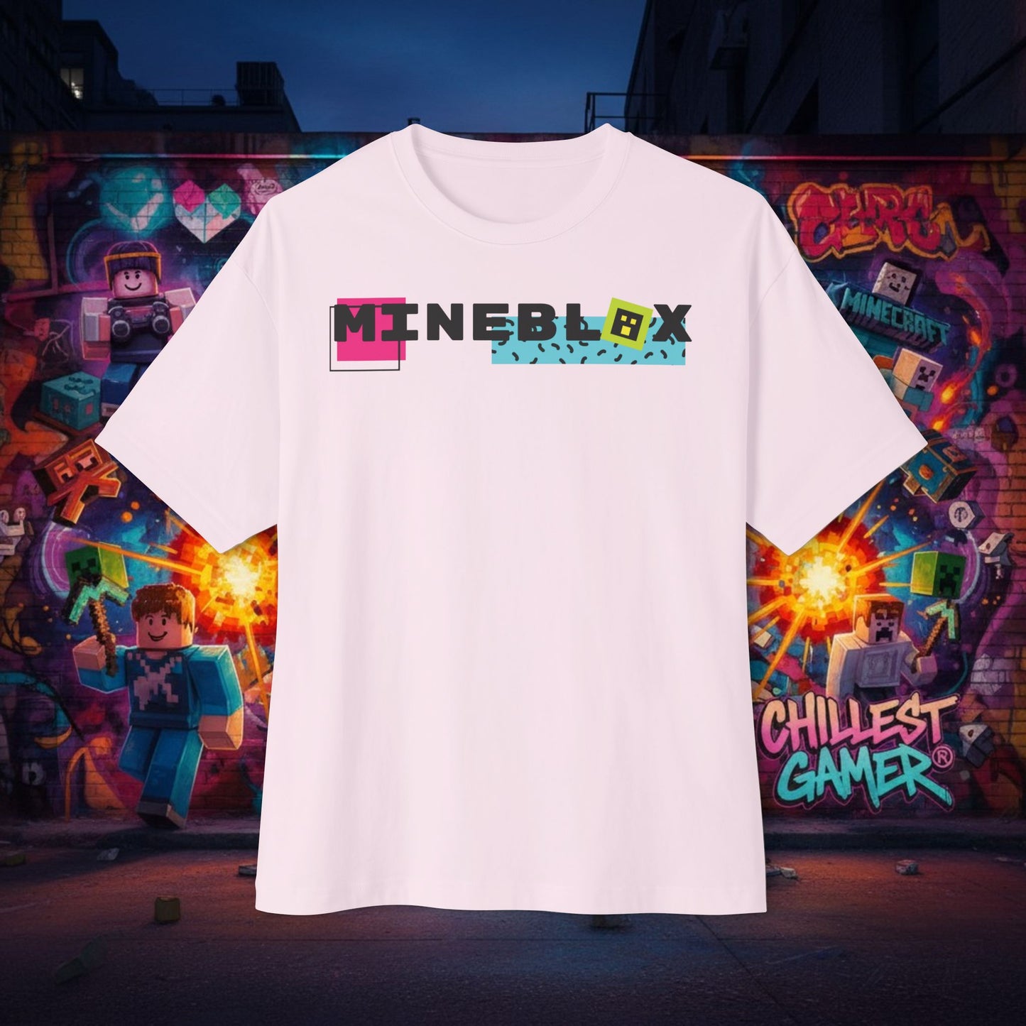 MINEBLOX. Unisex Oversized Boxy Tee