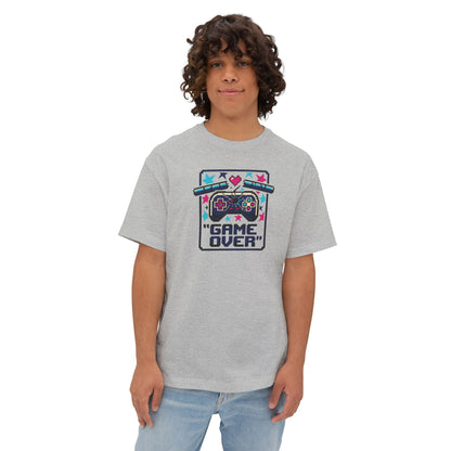 GAME OVER TEE. Unisex Oversized Boxy Tee