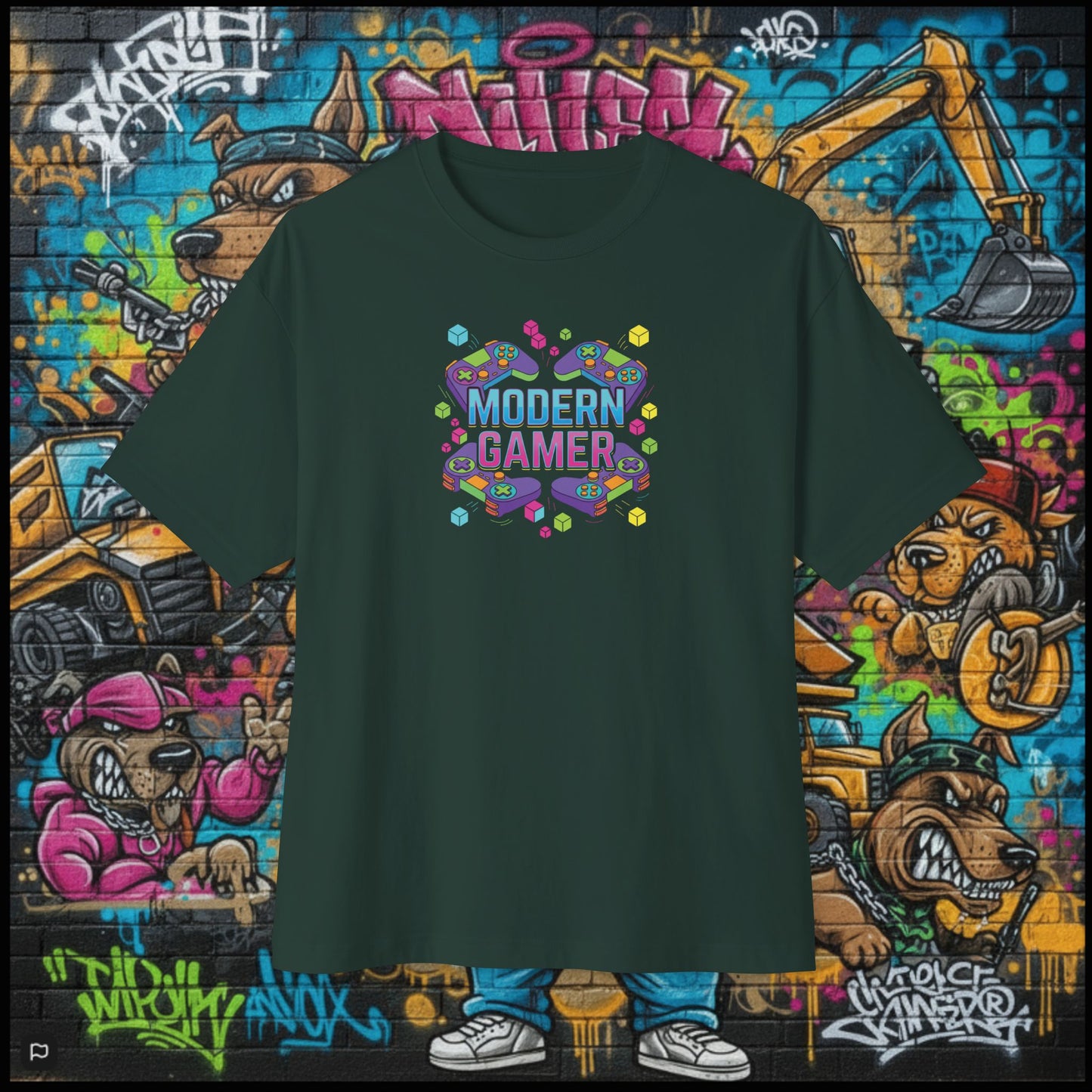 MODERN GAMER. Unisex Oversized Boxy Tee