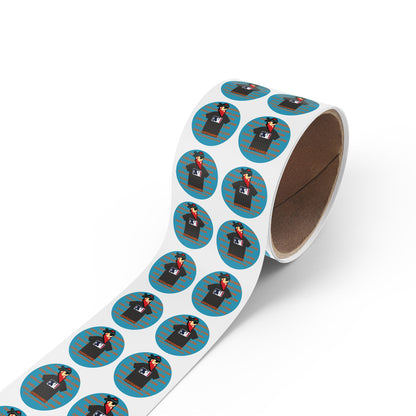 CHILLEST GAMER PROMO. Round Sticker Label Rolls