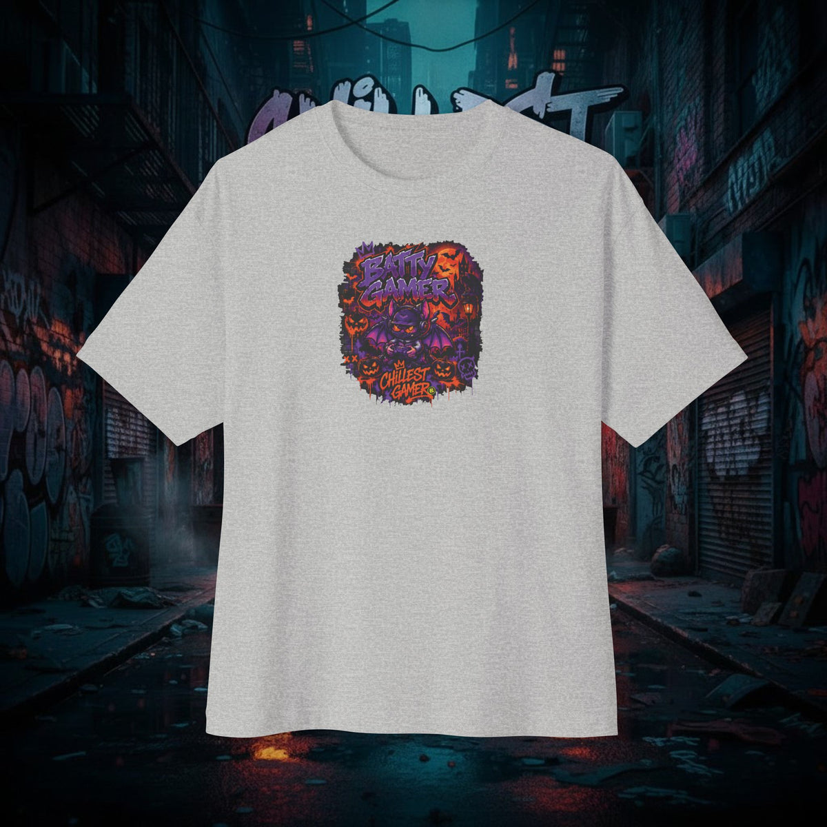 BATTY GAMER. Unisex Oversized Boxy Tee