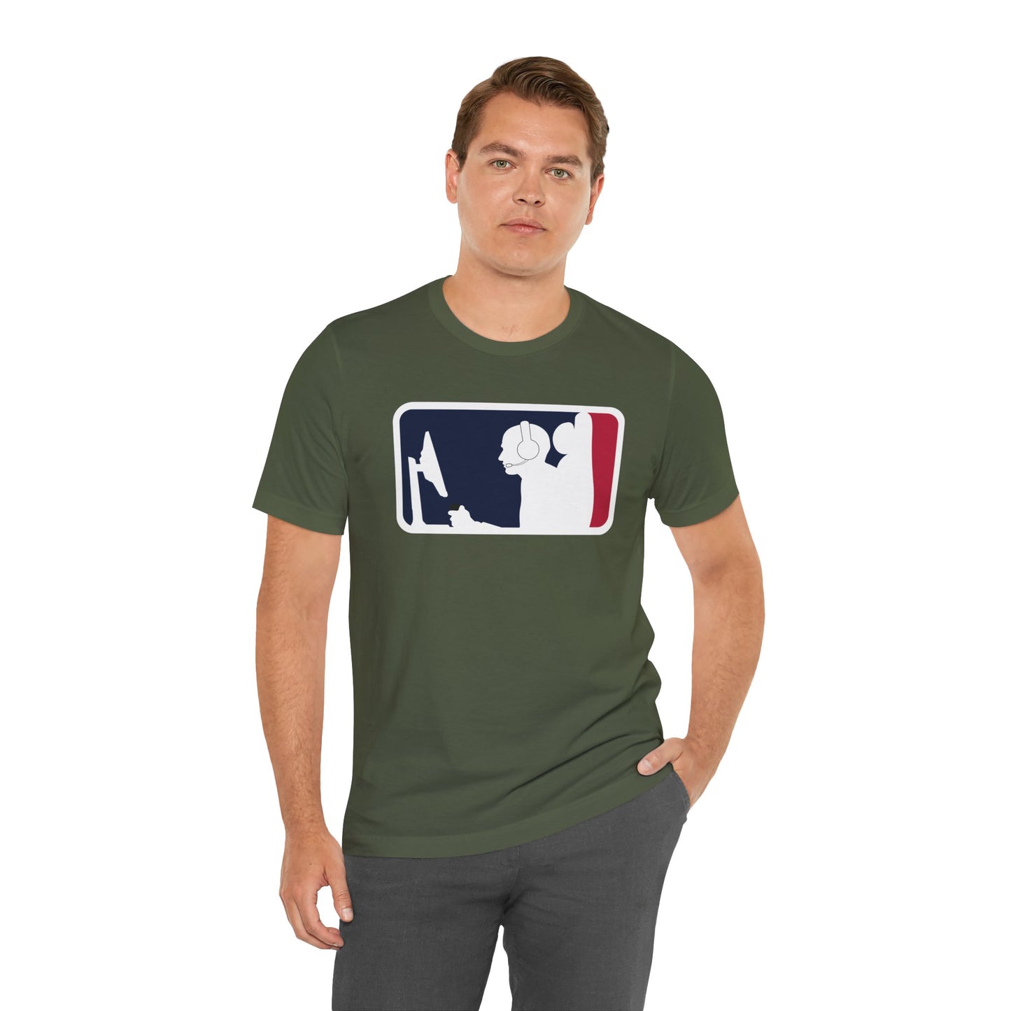 MAJOR LEAGUE GAMER (CONSOLE). Unisex Jersey Short Sleeve Tee