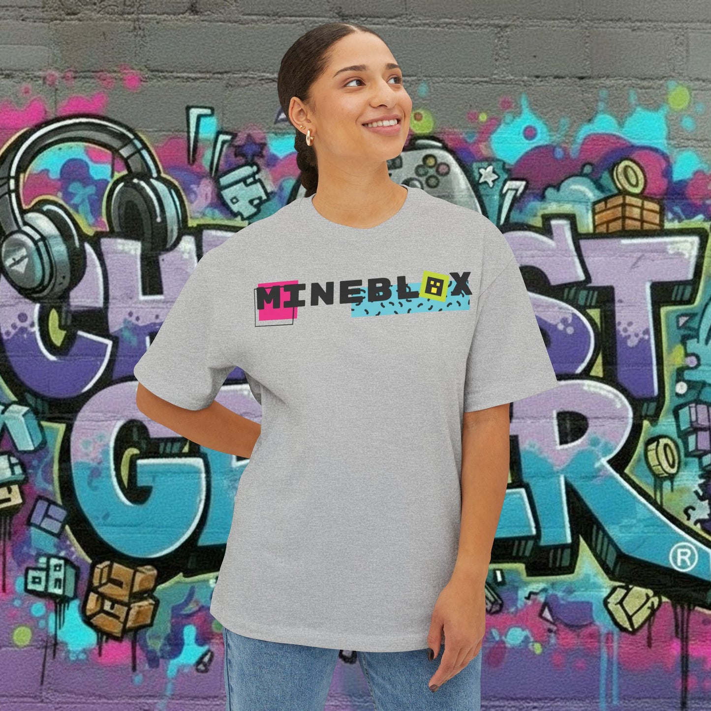 MINEBLOX. Unisex Oversized Boxy Tee