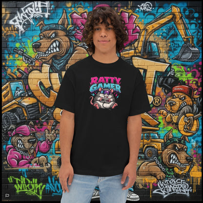 RATTY GAMER. Unisex Oversized Boxy Tee