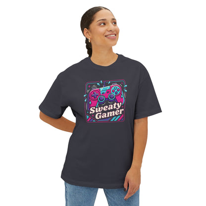 SWEATY GAMER. Unisex Oversized Boxy Tee