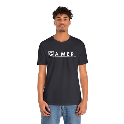 DR. GAMER IS IN THE HOUSE. Unisex Jersey Short Sleeve Tee