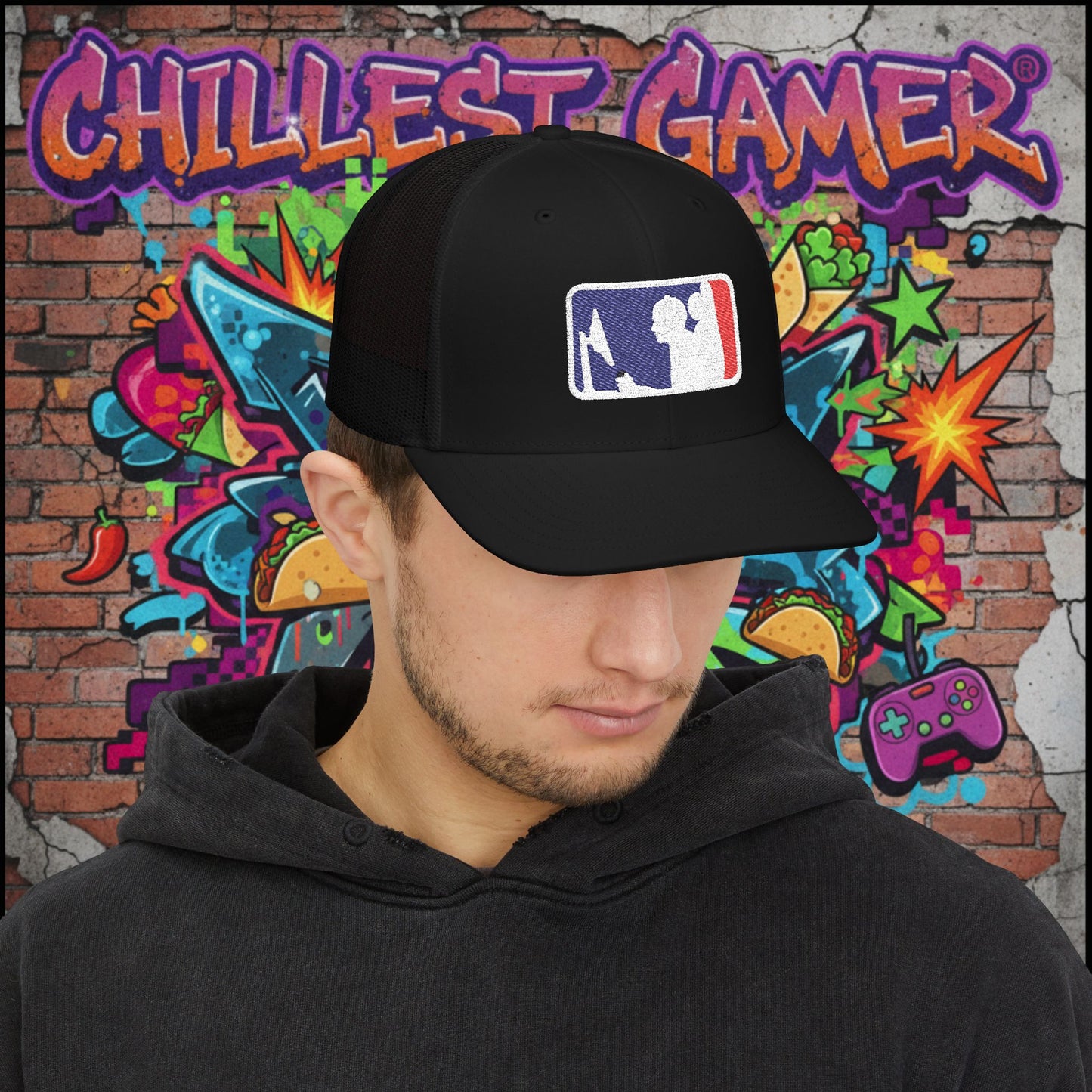 MAJOR LEAGUE GAMER (CONSOLE). Snapback Trucker Cap (Embroidery)