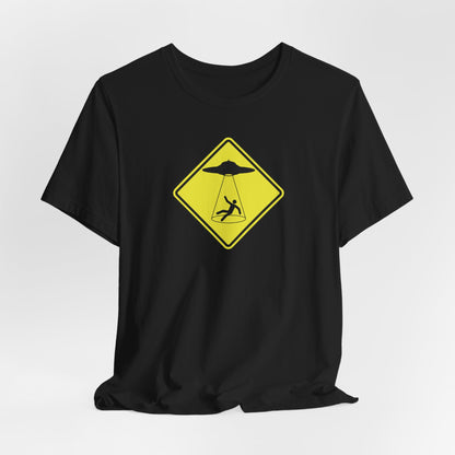 CAUTION UFO! Unisex Jersey Short Sleeve Tee